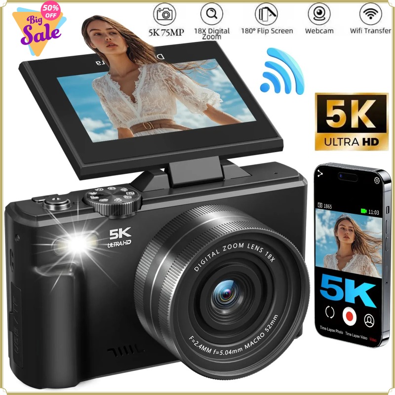 Photography Nature Images - Fotocamera Digitale 75MP 180 ° Schermo