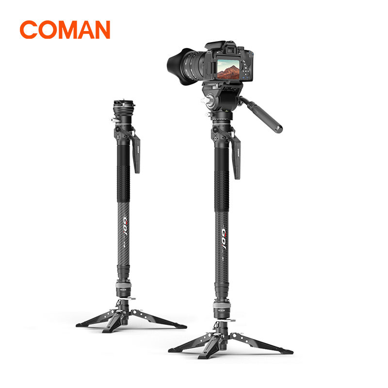 Camera Tripod Carbon - COMAN M1 PRO V5 Monopiede in