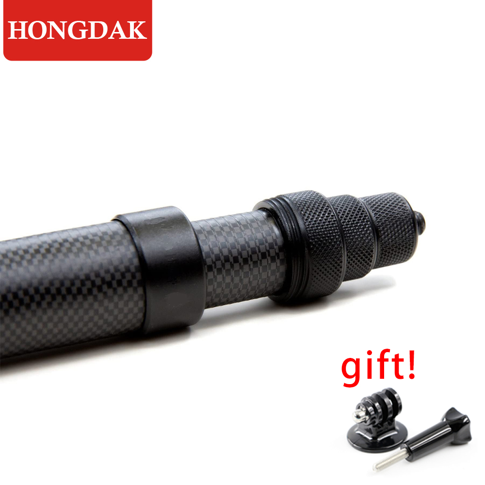 Camera Tripod Carbon - HONGDAK 3m Monopiede scalabile in fibra