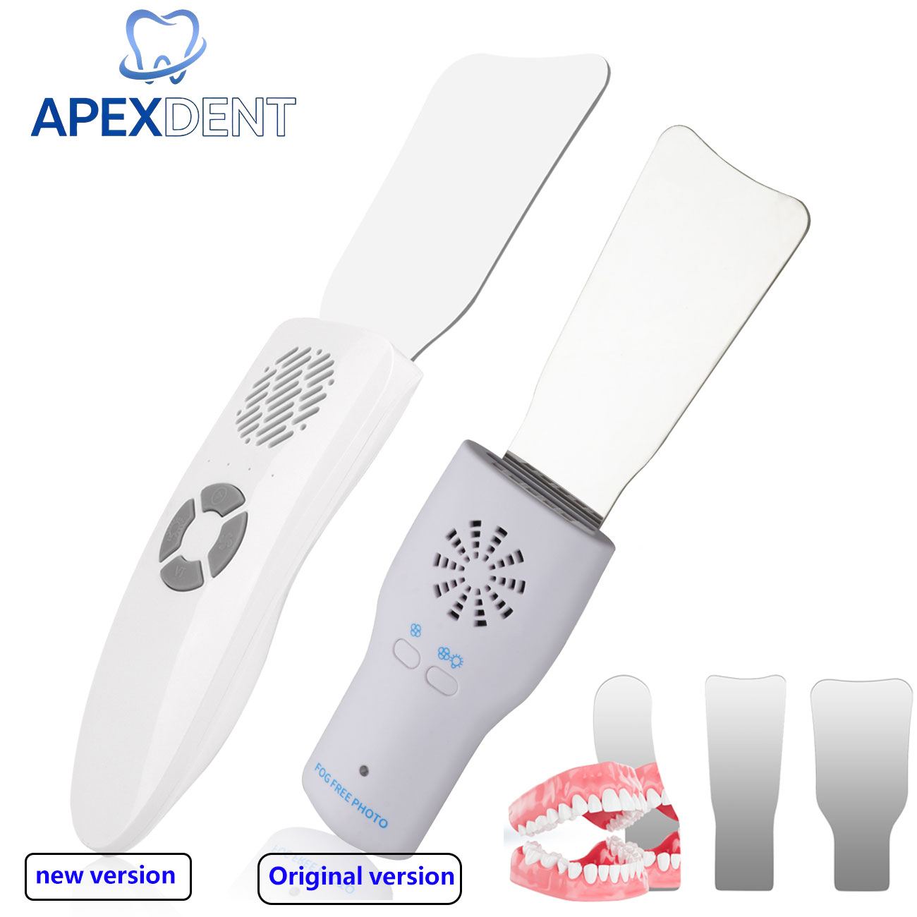 Photography Lighting - Kit Specchietti Dentali Antiappannamento con Luce