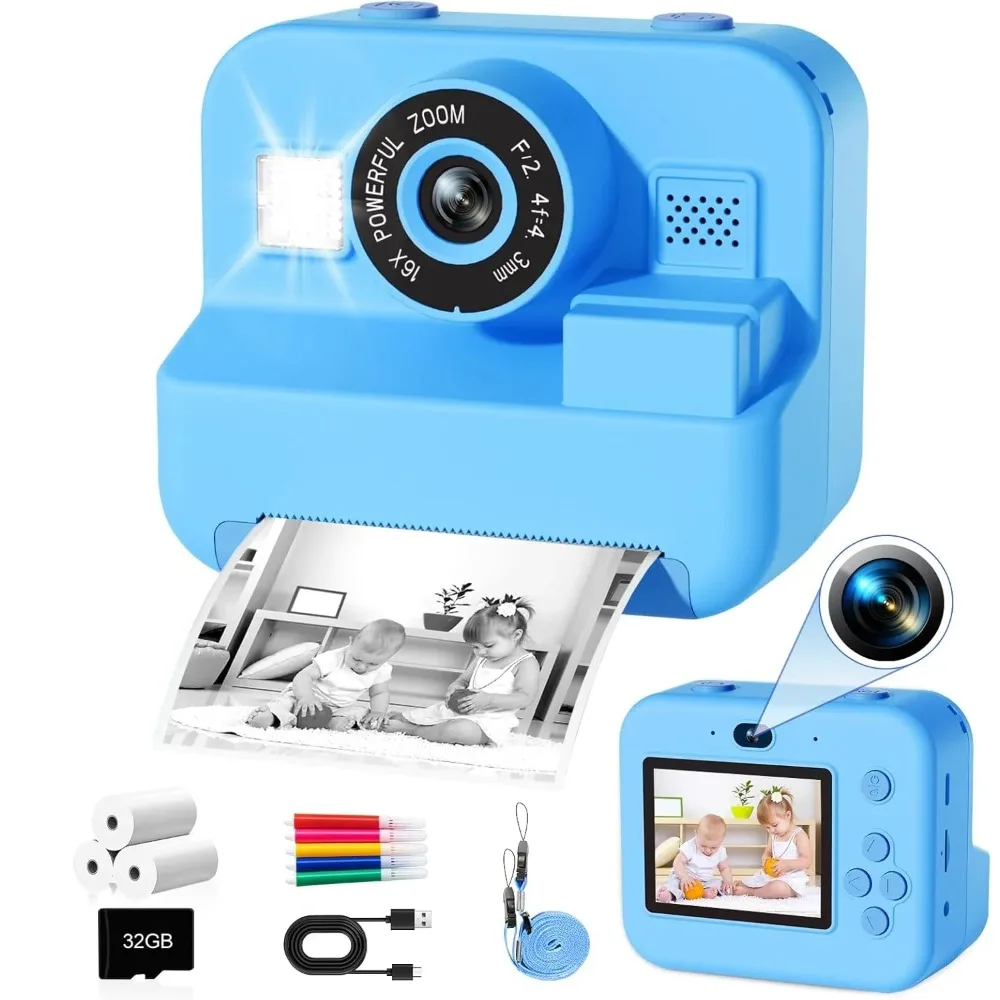 Photography Nature Images - Fotocamera per bambini stampa istantanea 32G