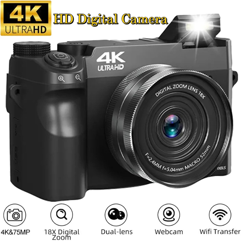 Photography Nature Images - Videocamera digitale 4K HD con doppia