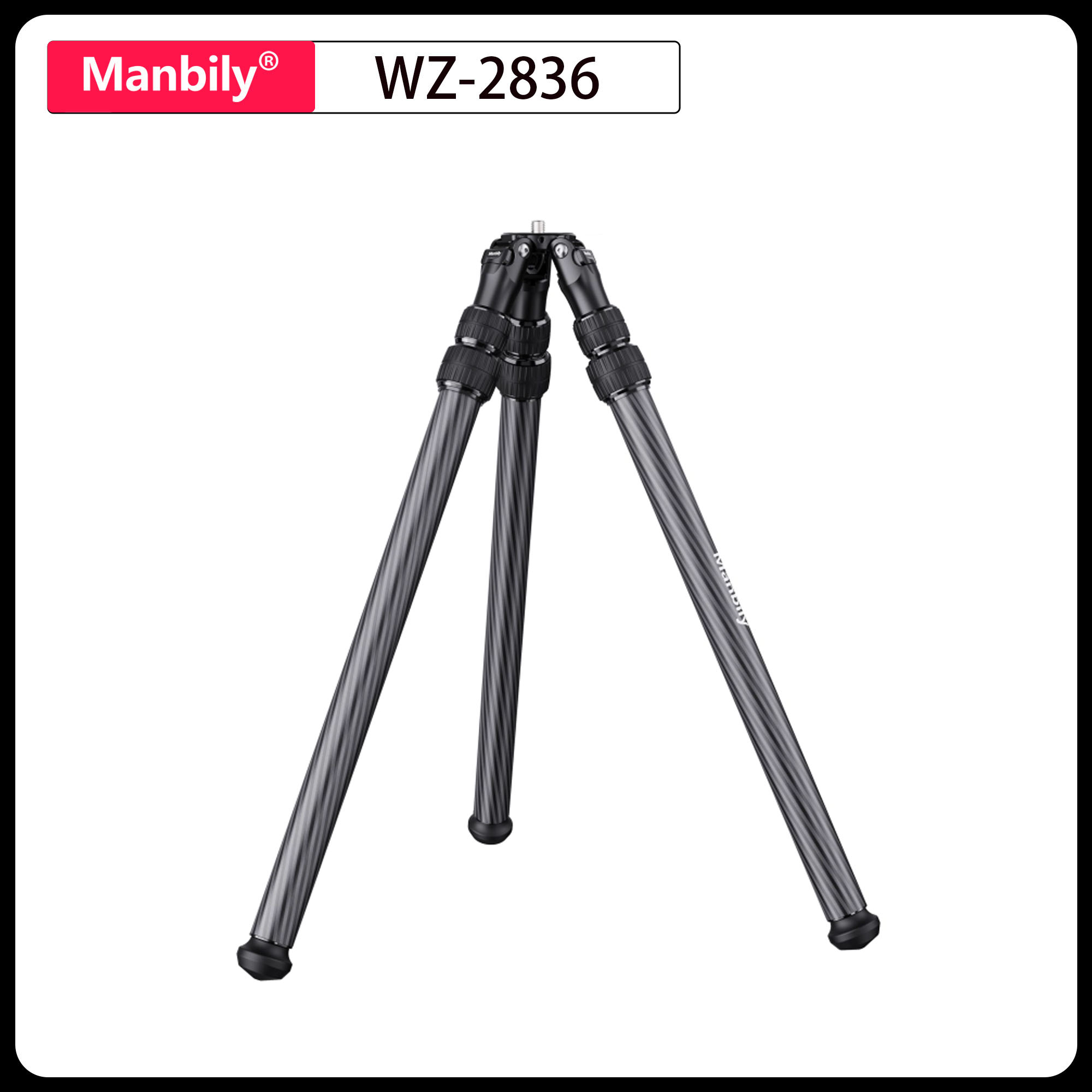 Camera Tripod Carbon - Manbily WZ-2836 Treppiedi Professionali in Fibra