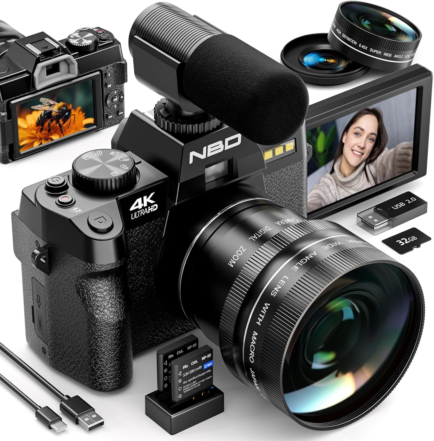 Photography Nature Images - Fotocamere digitali NBD 4K per fotografia,