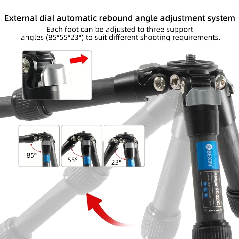 BEXIN Mini treppiede in fibra  - Camera Tripod Carbon recensione e prezzo