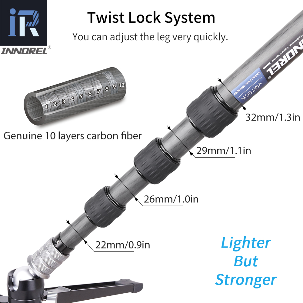 INNOREL VM75CK 10 Strati In Fi - Camera Tripod Carbon recensione e prezzo