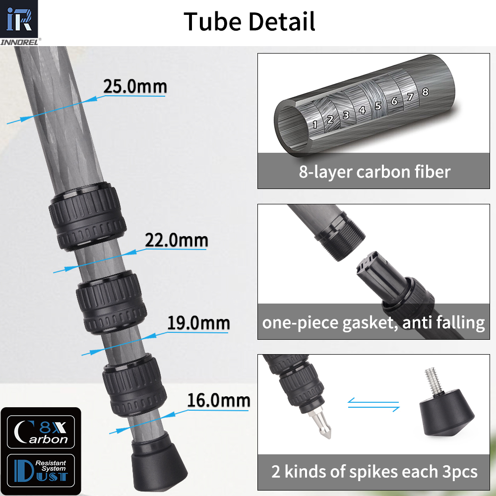 INNOREL P254C Treppiede in car - Camera Tripod Carbon recensione e prezzo